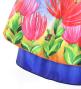 Hula Kids Blouse & Double Pa'u Set-Up with Lehua Print / Luxury Collection / Jp134-3