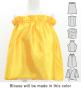 Hula Kids Blouse & Double Pa'u Set-Up with Lehua Print / Luxury Collection / Jp134-3
