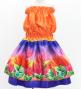 Hula Kids Blouse & Double Pa'u Set-Up with Lehua Print / Luxury Collection / Jp134-5