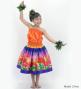 Hula Kids Blouse & Double Pa'u Set-Up with Lehua Print / Luxury Collection / Jp134-5
