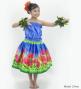 Hula Kids Blouse & Double Pa'u Set-Up with Lehua Print / Luxury Collection / Jp134-8
