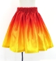 Hula Kids Shantung Pa'u Skirt with Dark Orange & Yellow / Luxury Collection / Jp143dorye