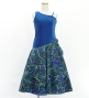 Hula Kids One Shoulder Dress with Ti Leaf/ Luxury Collection / Blue / Jp144bl
