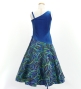 Hula Kids One Shoulder Dress with Ti Leaf/ Luxury Collection / Blue / Jp144bl