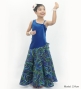 Hula Kids One Shoulder Dress with Ti Leaf/ Luxury Collection / Blue / Jp144bl