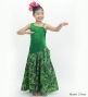 Hula Kids One Shoulder Dress with Ti Leaf/ Luxury Collection / Dark Green / Jp144dgr
