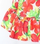 Hula Kids Wrap Skirt with Frills / Hibiscus / White / Jp149