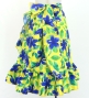 Hula Kids Wrap Skirt with Frills / Hibiscus / Yellow / Jp150