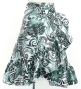 Hula Kids Wrap Skirt with Frills / Kahiko & Honu / White & Black / Jp151