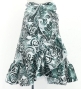 Hula Kids Wrap Skirt with Frills / Kahiko & Honu / White & Black / Jp151