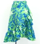 Hula Kids Wrap Skirt with Frills / Kahiko & Tiare / Green & Blue / Jp152