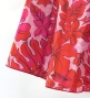 Hula Kids Long Dress with Hawaiian Flower Print / Luxury Collection / Red / Jp153rd
