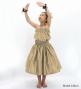 Hula Kids Solid Shantung Pa'u Skirt / Luxury Collection / Beige / Jp154be