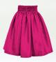 Hula Kids Solid Shantung Pa'u Skirt / Luxury Collection / Dark Pink  / Jp154dpi
