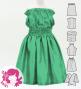 Hula Keiki Solid Shantung Set-Up / Luxury Collection / Aqua / Jp155aq
