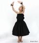 Hula Keiki Solid Shantung Set-Up / Luxury Collection / Black / Jp155bk