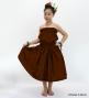 Hula Keiki Solid Shantung Set-Up / Luxury Collection / Brown / Jp155br
