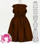 Hula Keiki Solid Shantung Set-Up / Luxury Collection / Brown / Jp155br