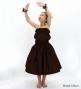Hula Keiki Solid Shantung Set-Up / Luxury Collection / Dark Brown / Jp155dbr