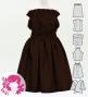 Hula Keiki Solid Shantung Set-Up / Luxury Collection / Dark Brown / Jp155dbr