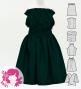 Hula Keiki Solid Shantung Set-Up / Luxury Collection / Dark Green / Jp155dgr