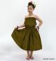 Hula Keiki Solid Shantung Set-Up / Luxury Collection / Khaki / Jp155ka