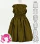 Hula Keiki Solid Shantung Set-Up / Luxury Collection / Khaki / Jp155ka