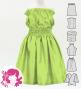 Hula Keiki Solid Shantung Set-Up / Luxury Collection / Light Green / Jp155lgr