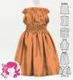 Hula Keiki Solid Shantung Set-Up / Luxury Collection / Peach / Jp155pe