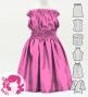 Hula Keiki Solid Shantung Set-Up / Luxury Collection / Pink / Jp155pi