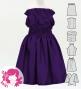 Hula Keiki Solid Shantung Set-Up / Luxury Collection / Purple / Jp155pu