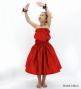 Hula Keiki Solid Shantung Set-Up / Luxury Collection / Red / Jp155rd