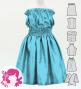Hula Keiki Solid Shantung Set-Up / Luxury Collection / Sky Blue / Jp155sbl