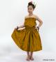 Hula Keiki Solid Shantung Set-Up / Luxury Collection / Yellow Brown / Jp155yebr
