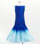 Hula Kids Shantung Long Gradation Dress / Luxury Collection / Blue & White / Jp156blwh