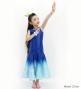 Hula Kids Shantung Long Gradation Dress / Luxury Collection / Blue & White / Jp156blwh