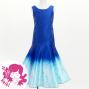 Hula Kids Shantung Long Gradation Dress / Luxury Collection / Blue & White / Jp156blwh