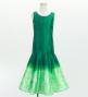 Hula Kids Shantung Long Gradation Dress / Luxury Collection / Green & White / Jp156grwh