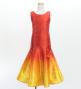 Hula Kids Shantung Long Gradation Dress / Luxury Collection / Orange & Yellow / Jp156orye
