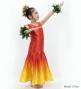 Hula Kids Shantung Long Gradation Dress / Luxury Collection / Orange & Yellow / Jp156orye