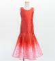 Hula Kids Shantung Long Gradation Dress / Luxury Collection / Red & White / Jp156rdwh