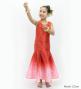 Hula Kids Shantung Long Gradation Dress / Luxury Collection / Red & White / Jp156rdwh