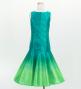 Hula Kids Shantung Long Gradation Dress / Luxury Collection / Turquoise Blue & Light Green / Jp156tbllgr
