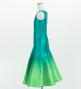 Hula Kids Shantung Long Gradation Dress / Luxury Collection / Turquoise Blue & Light Green / Jp156tbllgr