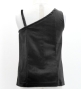 Hula Kids One Shoulder Blouse with Velvet Keiki / Black / Jp157bk