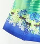 Hula Kids Shantung Pa'u Skirt with Kukui Flower & Kukui Nut Lei Print / Luxury Collection / Green / Jp158gr