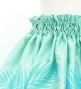 Hula Kids Shantung Pa'u Skirt with Kukui Flower & Kukui Nut Lei Print / Luxury Collection / Light Blue / Jp158lbl