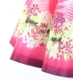 Hula Kids Shantung Pa'u Skirt with Kukui Flower & Kukui Nut Lei Print / Luxury Collection / Pink / Jp158pi