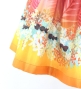 Hula Kids Shantung Pa'u Skirt with Kukui Flower & Kukui Nut Lei Print / Luxury Collection / Red / Jp158rd