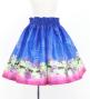 Hula Keiki Set-Up with Kukui Flower & Kukui Nut Lei Print / Luxury Collection / Blue / Jp159bl